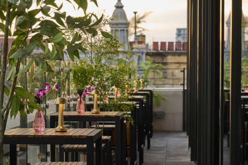 Malmaison outside evening setting.