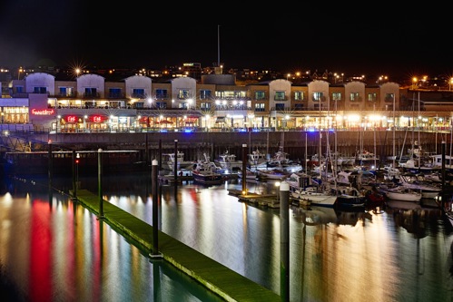 Brighton Marina at night